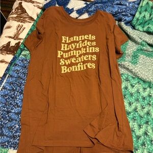 Brown Short Sleeve Tee